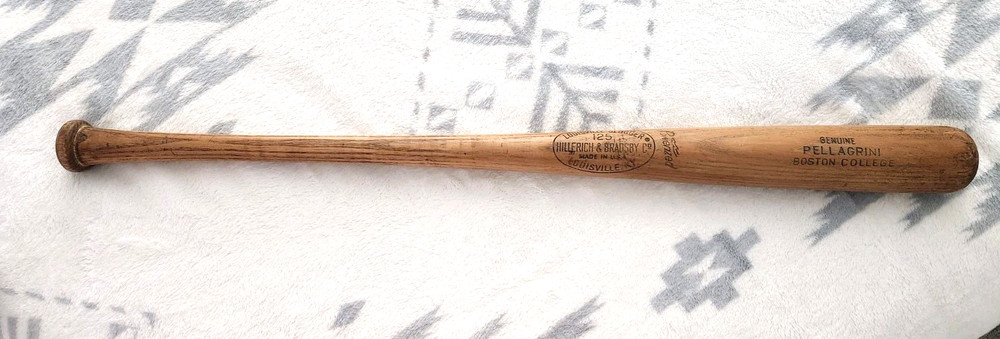 EDDIE PELLAGRINI GAME USED LOUISVILLE SLUGGER G69L BOSTON COLLEGE BASEBALL BAT