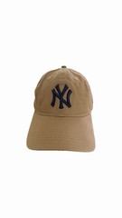 47&prime; BRAND NEW YORK YANKEES TAN/NAVY CLEAN UP CAP ADJUSTABLE UNISEX