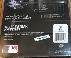 Los Angeles Angels 4 Piece Steak Knife Set – Stainless Steel – MLB – NIP