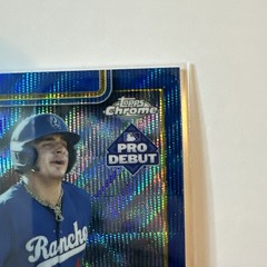 2025 Topps Pro Debut – Chrome Victor Rodrigues #PDC-66 Blue Wave Refractor /150
