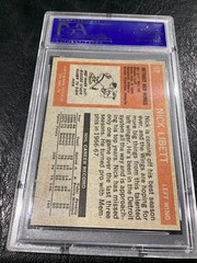 1972 Topps NHL Hockey #67 Nick Libett Detroit Red Wings PSA 5 EX Low Pop Card CA