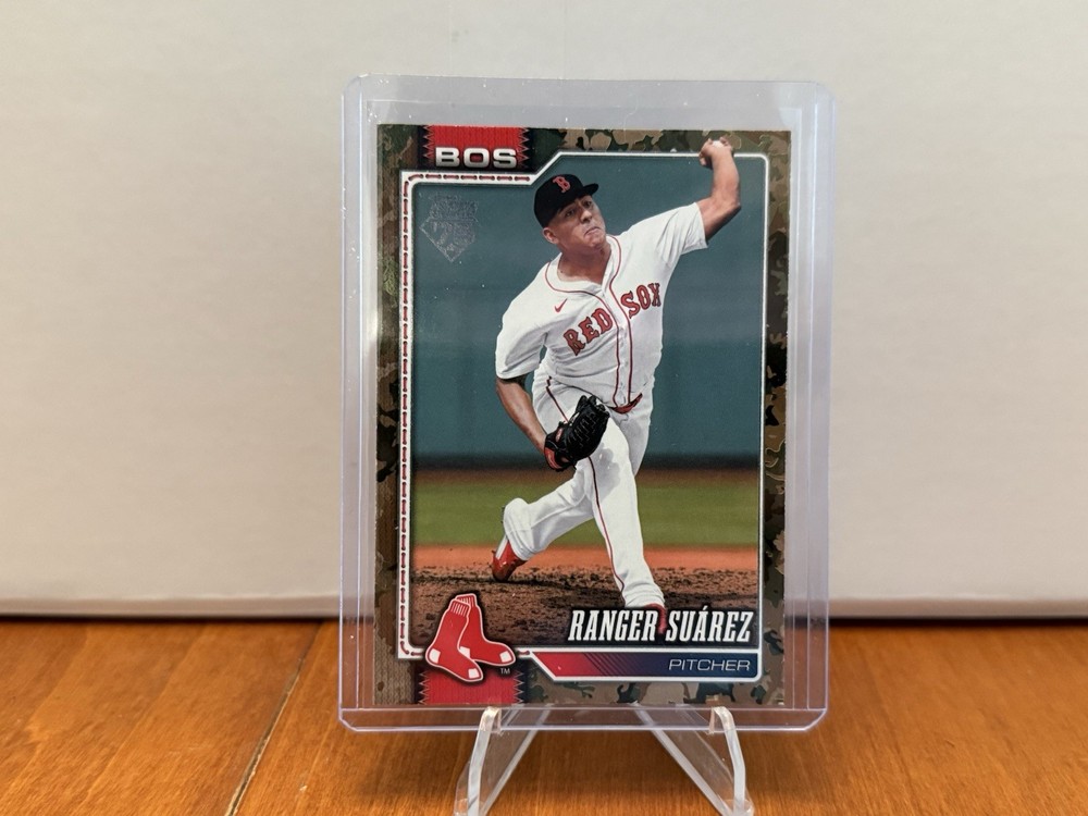 Topps 2026 Series 2 Ranger Suárez #440 Boston Red Sox Memorial Day Camo 17/25