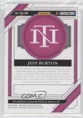 2021 Panini National Treasures Holo Silver 14/25 Jeff Burton #TS-JB Auto 7ba
