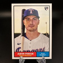 2024 Topps Archives Justin Foscue Rookie #31 Texas Rangers