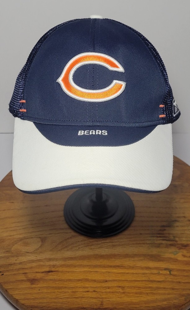 Reebok NFL Mens Chicago Bears Navy Blue Orange and White Cap One Size Fits All
