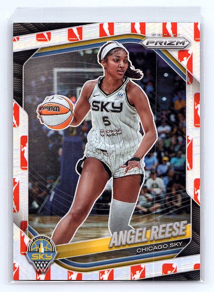Angel Reese 2025 Panini Prizm WNBA #92 WNBA Logo Prizms
