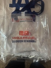 LA Dodgers Father’s Day UNIQLO T-Shirt Size XL & Clear Tote Bag Bundle SGA 6/21