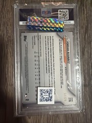 2020 Topps Chrome Sapphire YORDAN ALVAREZ Orange Refractor 17 /25 PSA 9 MINT