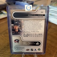 2022-23 Upper Deck SP Game Used Cole Sillinger GOLD /15 Blue Jackets 1st PRINT
