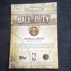 Topps 2025-26 Topps Chrome Nikola Jokić #BD-3 Denver Nuggets Ball of Duty