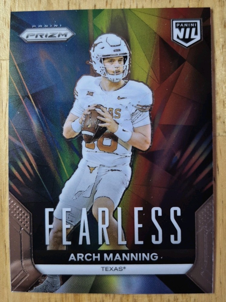 Arch Manning | 2024 Panini Prizm Draft Picks – Fearless #F-AM Texas Longhorns