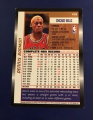 1998-1999 Topps # 109 DENNIS RODMAN Chicago Bulls NBA EXT-MINT