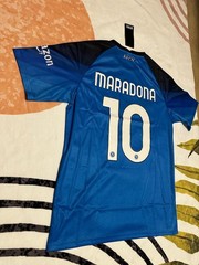 Napoli Diego Maradona #10 Soccer Jersey Blue Unisex Adult CLEARANCE