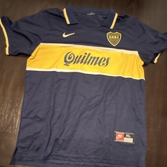 Nike Boca Juniors Soccer Jersey Diego Maradona #10 Quilmes Blue/Yellow XL as is
