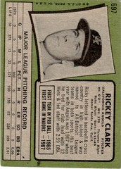 1971 Topps Rickey Clark California Angels #697 *