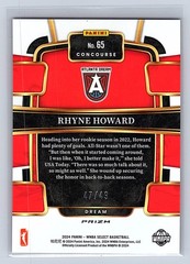 2024 Panini Select WNBA #65 Rhyne Howard Prizms Bronze Checker #/49