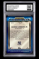 2025 Bowman Chrome George Lombard Jr. Prized Prospects Rookie #PP-3 Graded 10