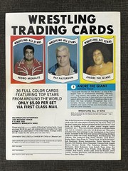 WWF Major League Wrestling Program Bob Backlund v Adrian Adonis 4/1/1982