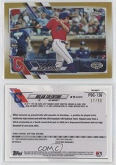2021 Topps Pro Debut Chrome Gold Refractor 37/50 Milan Tolentino #PDC-126 8t7