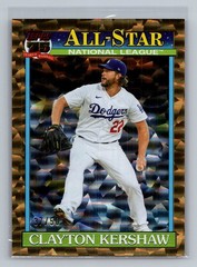 Clayton Kershaw 2026 Topps 1991 35th Anniversary All-Stars Gold #/50