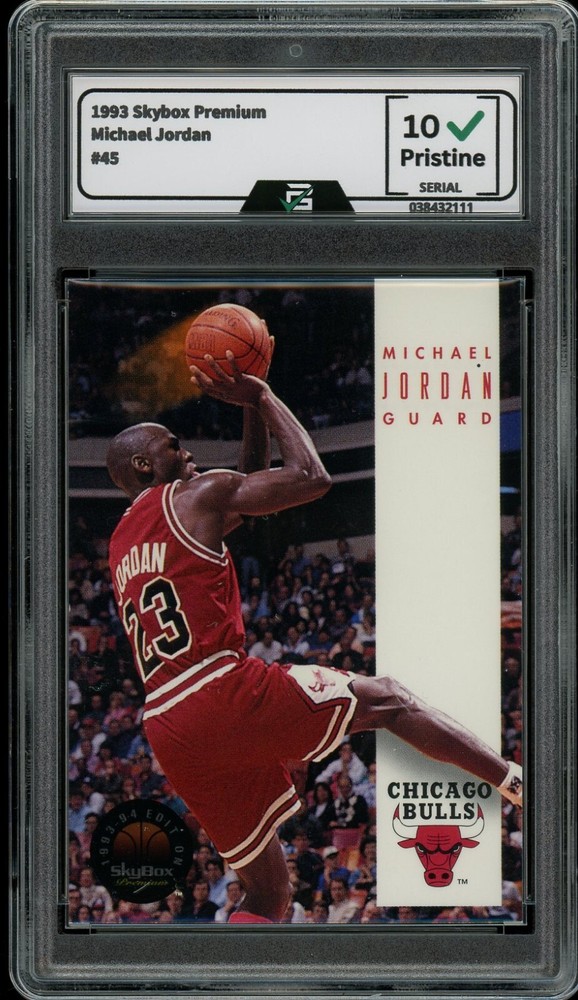 1993 Skybox Premium #45 Michael Jordan GRADED 10 GEM MINT HOF Chicago Bulls