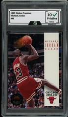 1993 Skybox Premium #45 Michael Jordan GRADED 10 GEM MINT HOF Chicago Bulls