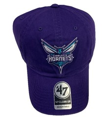 ‘47 Clean Up Charlotte Hornets Purple SnapBack Adjustable Hat