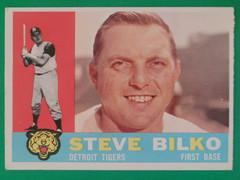 1960 Topps Steve Bilko #396 White/Cream Back Detroit Tigers VGEX Bron Vintage