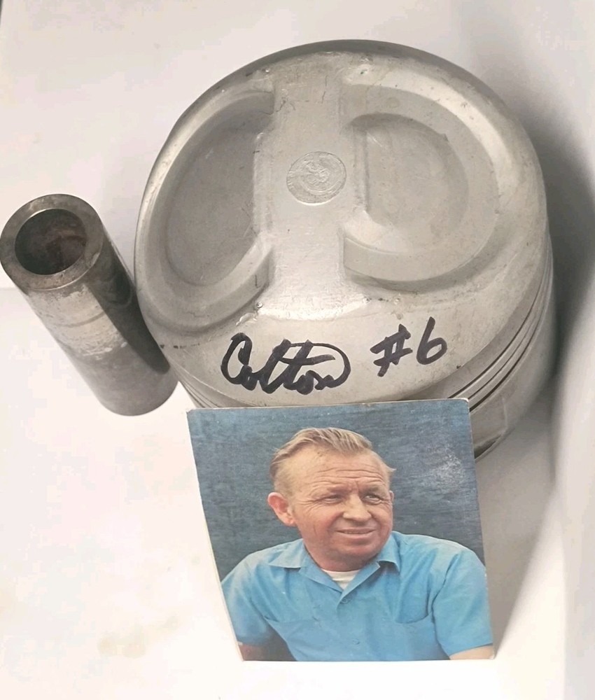 Cotton Owens #6 Autographed Signed Hemi 426 Piston Nascar 60s with Wrist Pin Pic