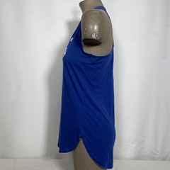 Los Angeles Dodgers MLB Majestic Racerback Glitter Blue Tank Top Women&rsquo;s MEDIUM