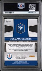 2018 PANINI PRIZM WORLD CUP HYPER PRIZM #85 OUSMANE DEMBELE PSA 6