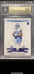 /15 🔥 JAVONTE WILLIAMS 2021 Panini Flawless Sapphire Gem RC BGS 9.5 Dallas Pop1