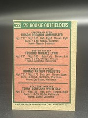 1975 Topps Mini #622 Fred Lynn Boston Red Sox RC ROOKIE EX Miscut