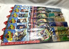 Complete Set 6 Unused Vintage MLB Baseball Sled Kites 1999 Fleer SkyBox w Cards