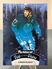 2021-22 Upper Deck Parkhurst Blue Ice in Their Veins #IV-1 Connor McDavid