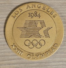 Los Angeles 1984 Summer Olympics Volunteer Participation Medal – Great Condition