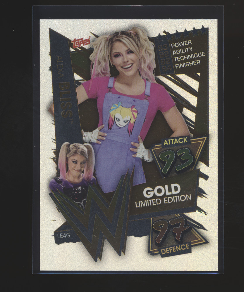 2021 Topps WWE Slam Attax Alexa Bliss Gold Limited Edition #LE4G