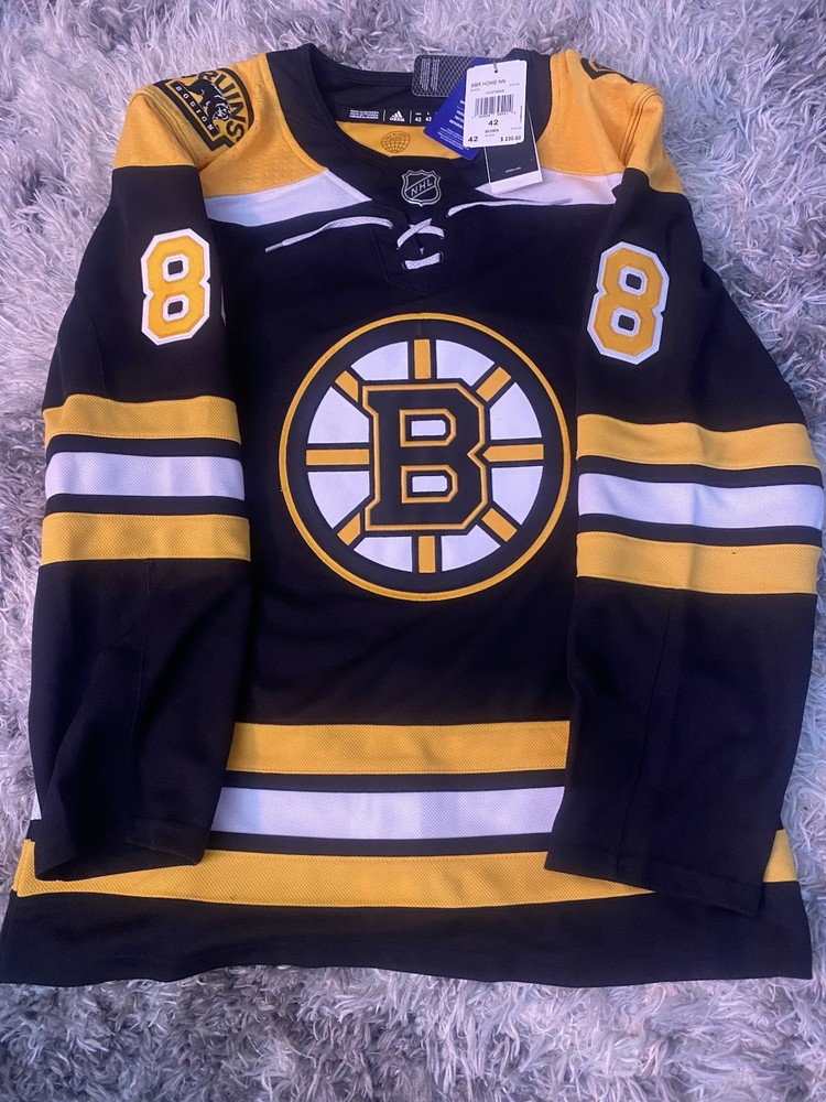 David Pastrnak Boston Bruins Adidas Jersey Primegreen Sz 42 New XXS