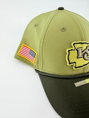 Kansas City Chiefs New Era 39Thirty Size M/L USA Salute to Service Green Hat Cap