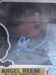 Angel Reese Signed Autographed Funko Pop WNBA #04 COA Barbie Chicago Sky