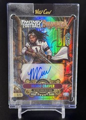 Mario Craver Auto True 1/1 Punks 2026 Wild Card Steampunk Fantasy Football