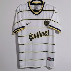 Boca Juniors Juan Roman Riquelme 1999 Away White Retro Jersey Men&rsquo;s L