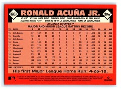 2021 Topps Chrome 86 Throwback Refractor #86BC-3 Ronald Acuña Jr. Atlanta Braves