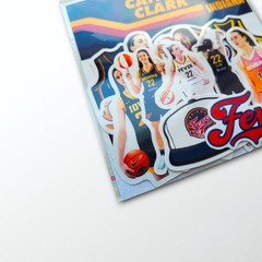 Tariff Free WNBA Caitlin Clark Indiana Fever Basketball vinyl stickers set of 12