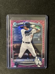 2025 Bowman Draft – Chrome Aidan West #BDC-6 Fuchsia Reptilian Refractor /199