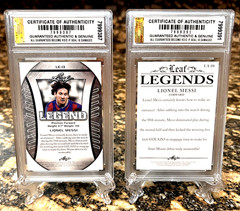 « 2 » LIONEL MESSI 2024 LEAF LEGEND EXCLUSIVE Silver & Flag Graded GEM-MT 10 Lot