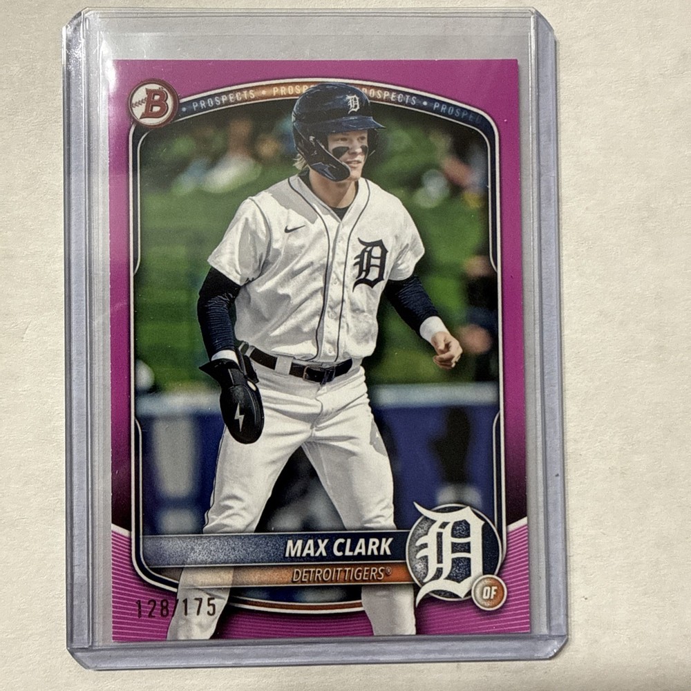 2025 Bowman – Prospects Max Clark #BP-24 Pink /175 (RC)