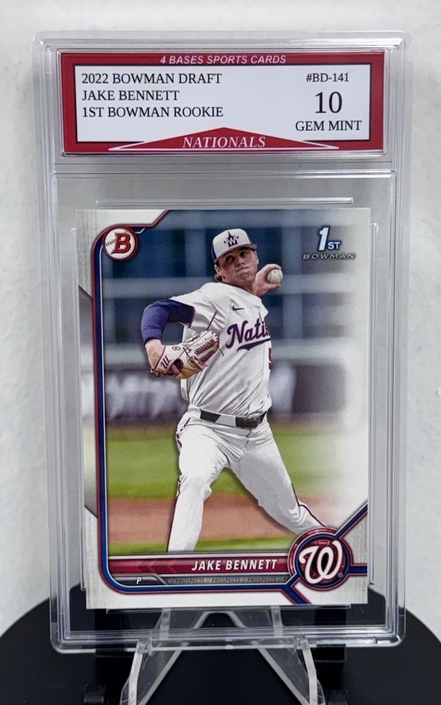 2022 Bowman Draft Jake Bennett 1st Bowman Rookie Card #BD-141 Gem Mint 10