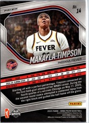 2025 Panini Prizm WNBA #14 Makayla Timpson Ice Prizms