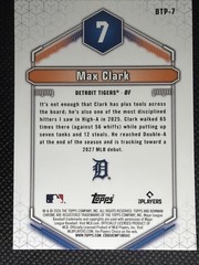 2026 Bowman Max Clark Scouts Top 100 Mini Diamond SP Refractor /150 0522A